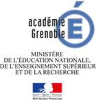Académie Grenoble, Ministère de l'Éducation Nationale, de l'Enseignement Supérieur et de la Recherche, Liberté, Égalité, Fraternité, République Française