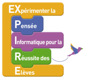 Logo du projet EXPIRE, expérimenter la pensée informatique pour la réussite des élèves